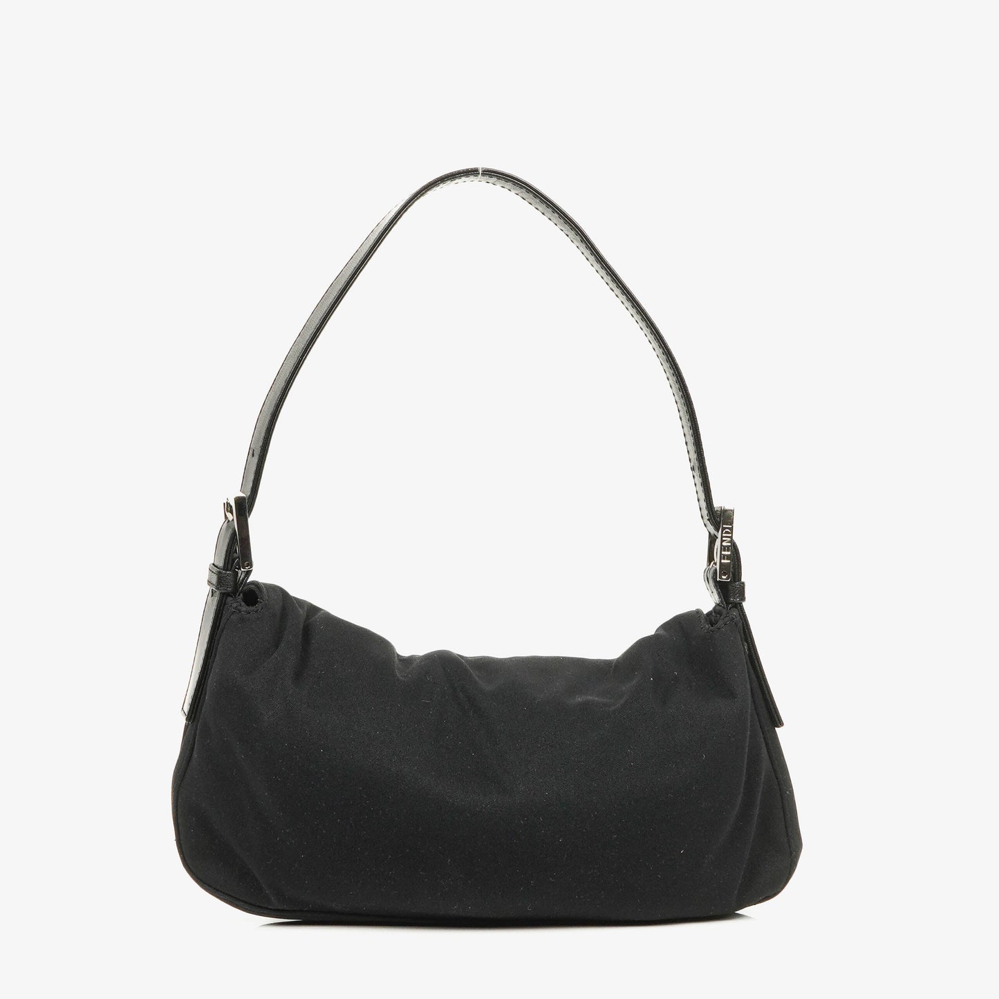 Fendi Baguette Bag aus schwarzem Stoff