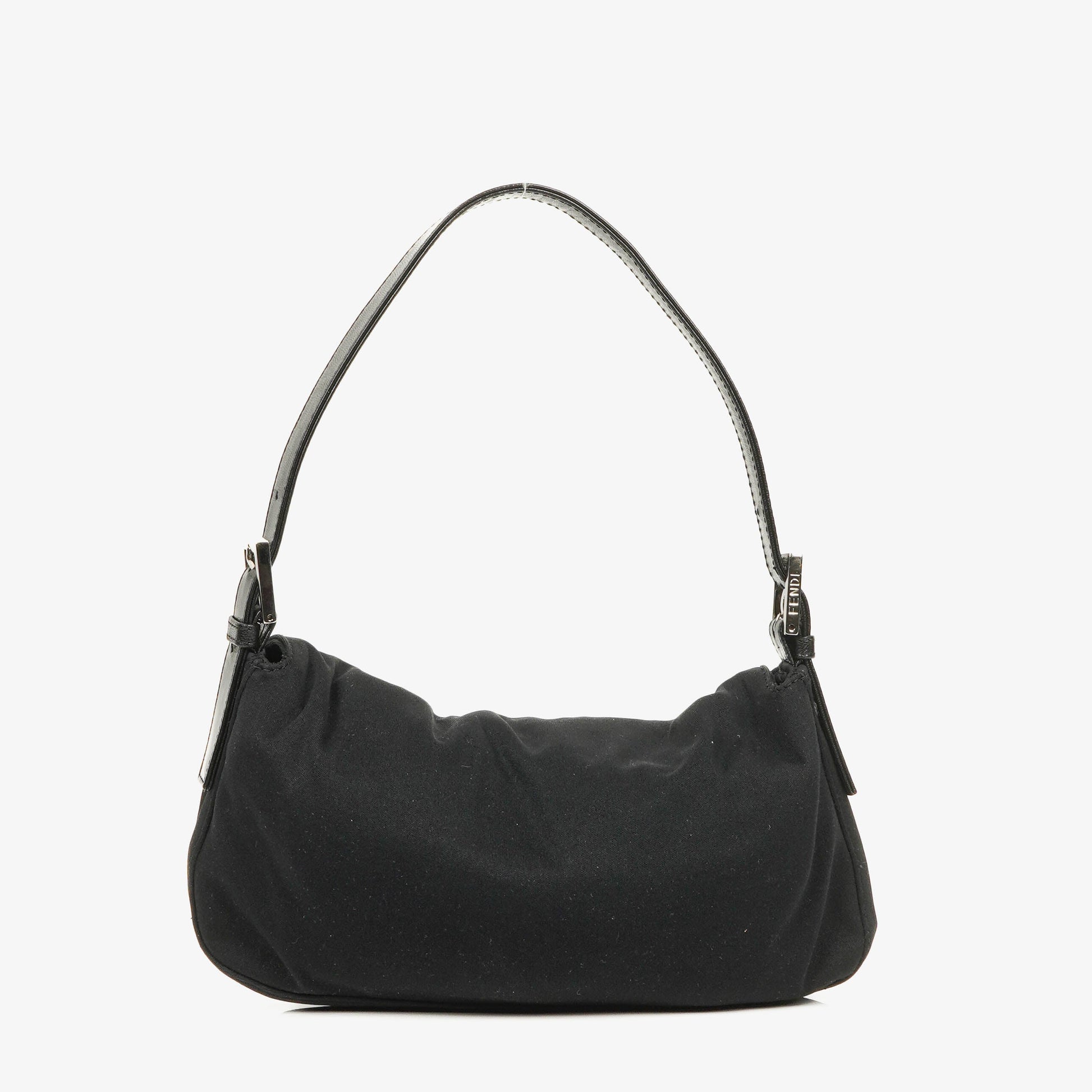 Fendi Baguette Bag aus schwarzem Stoff
