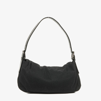 Fendi Baguette Bag aus schwarzem Stoff