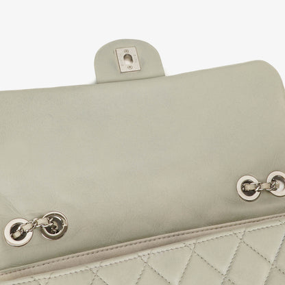 Chanel East West Quilted Leather Flap Bag With Silver-Tone Hardware