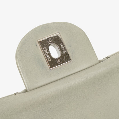 Chanel East West Quilted Leather Flap Bag With Silver-Tone Hardware