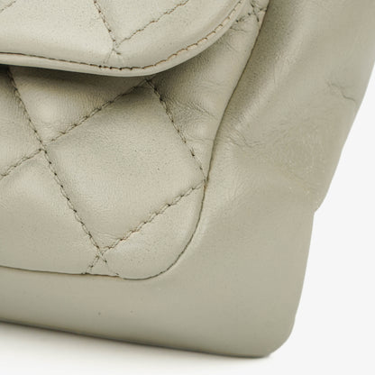 Chanel East West Quilted Leather Flap Bag With Silver-Tone Hardware