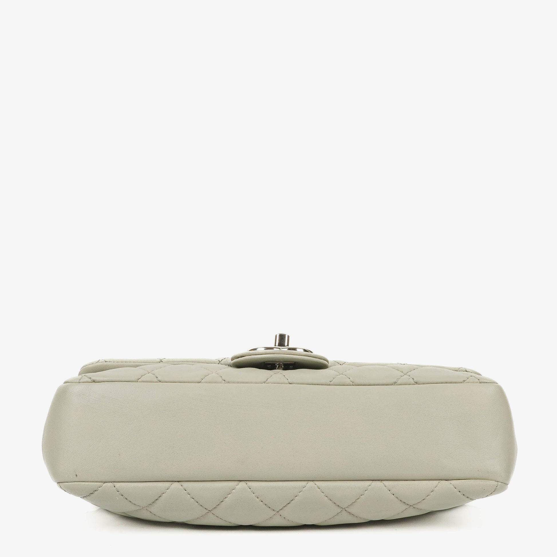 Chanel East West Quilted Leather Flap Bag With Silver-Tone Hardware