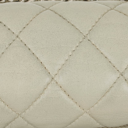 Chanel East West Quilted Leather Flap Bag With Silver-Tone Hardware
