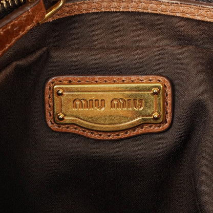 Miu Miu Matelasse Leather Tote Bag
