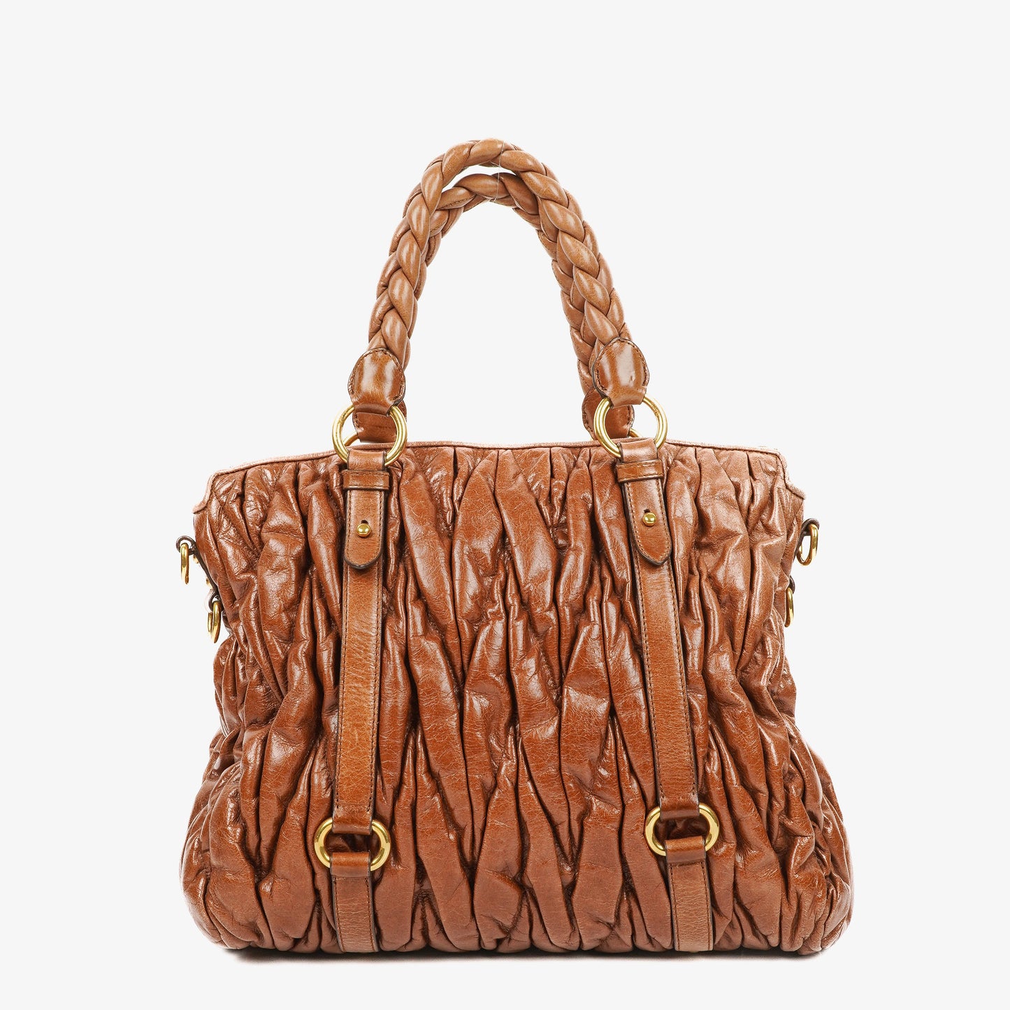 Miu Miu Matelasse Leather Tote Bag