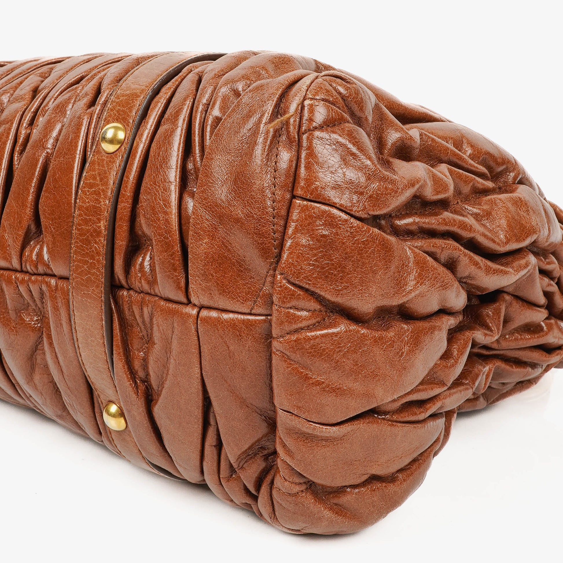 Miu Miu Matelasse Leather Tote Bag