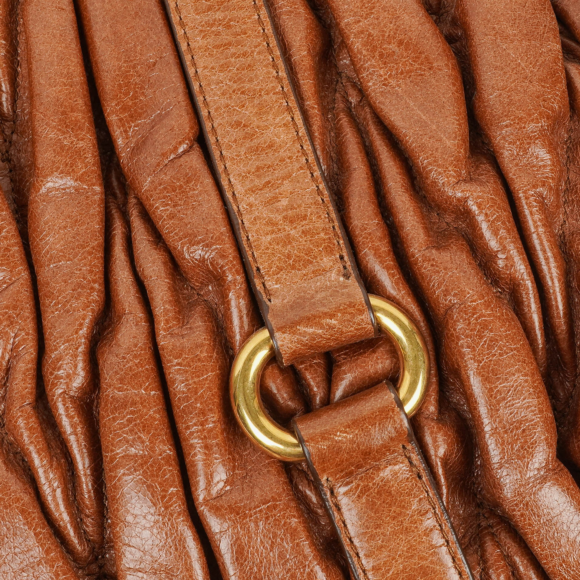 Miu Miu Matelasse Leather Tote Bag