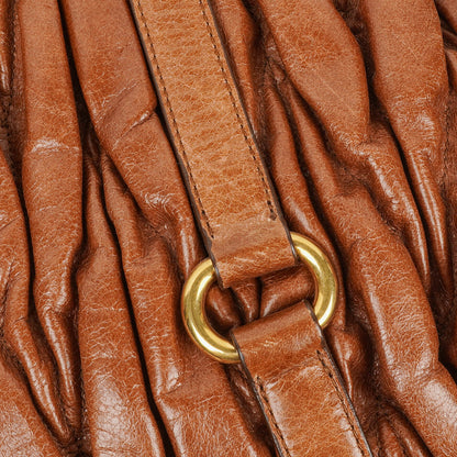 Miu Miu Matelasse Leather Tote Bag