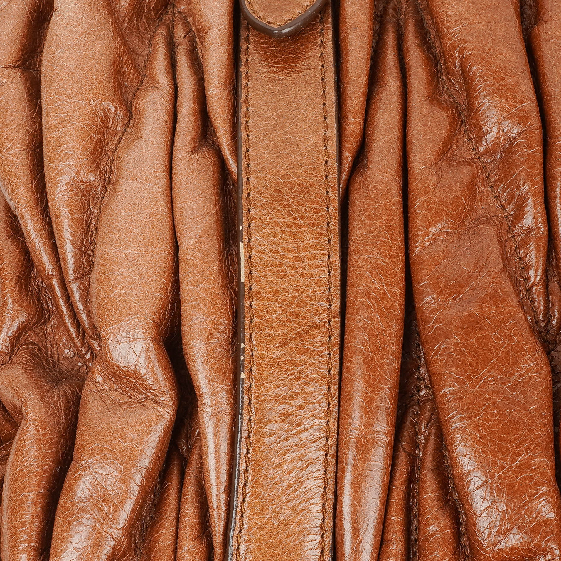 Miu Miu Matelasse Leather Tote Bag