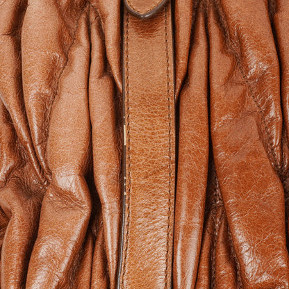 Miu Miu Matelasse Leather Tote Bag