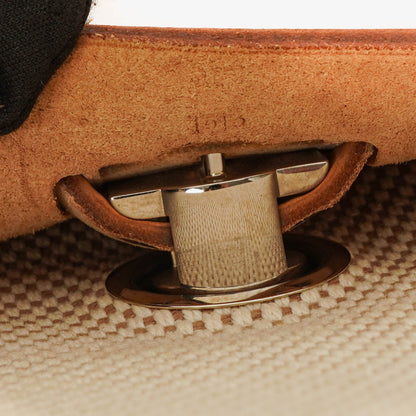 Hermes Herbag MM Vache Hunter Criss Viking Ecru Beige Naturel 2 Way Shoulder Bag