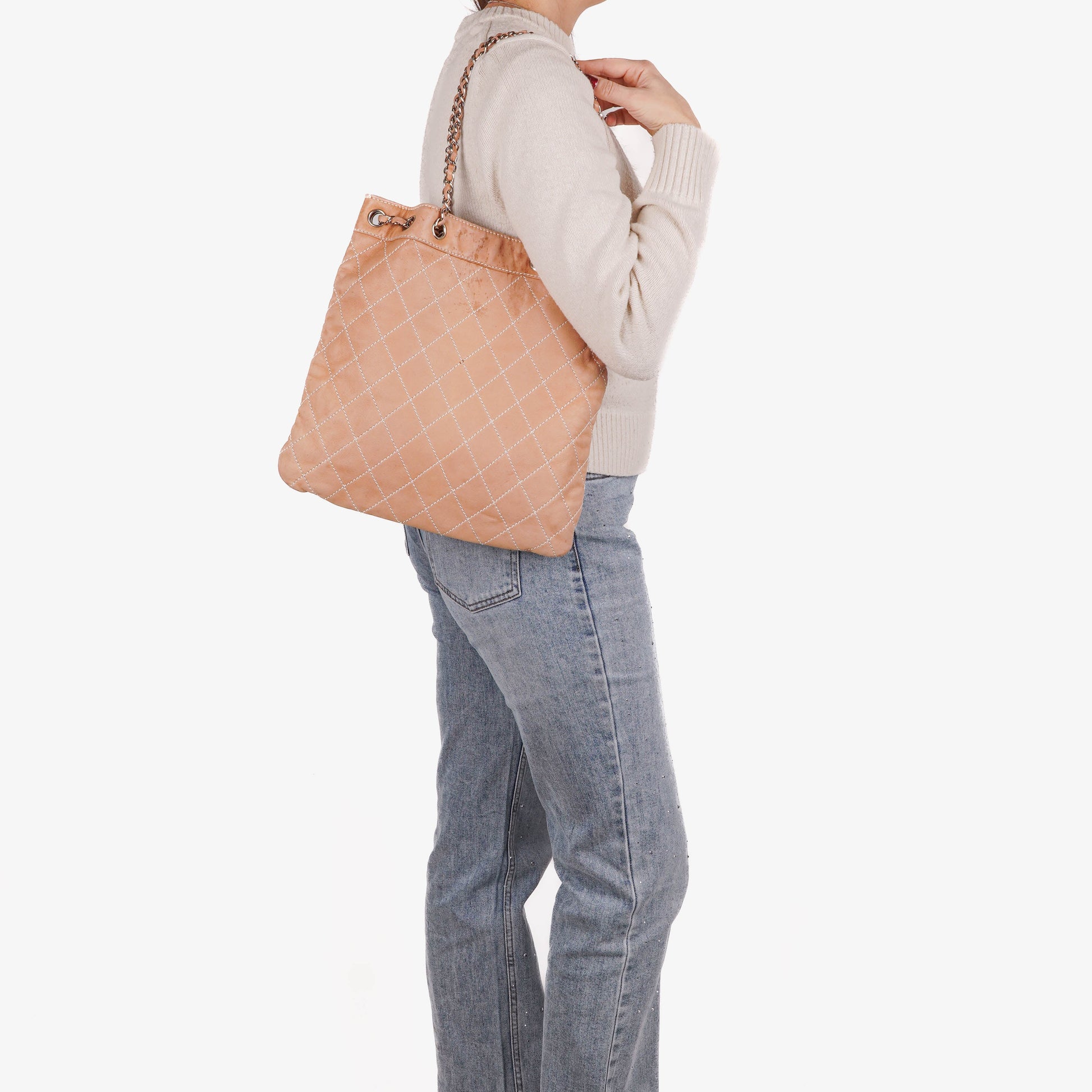 Chanel Surpique Leder-Tote