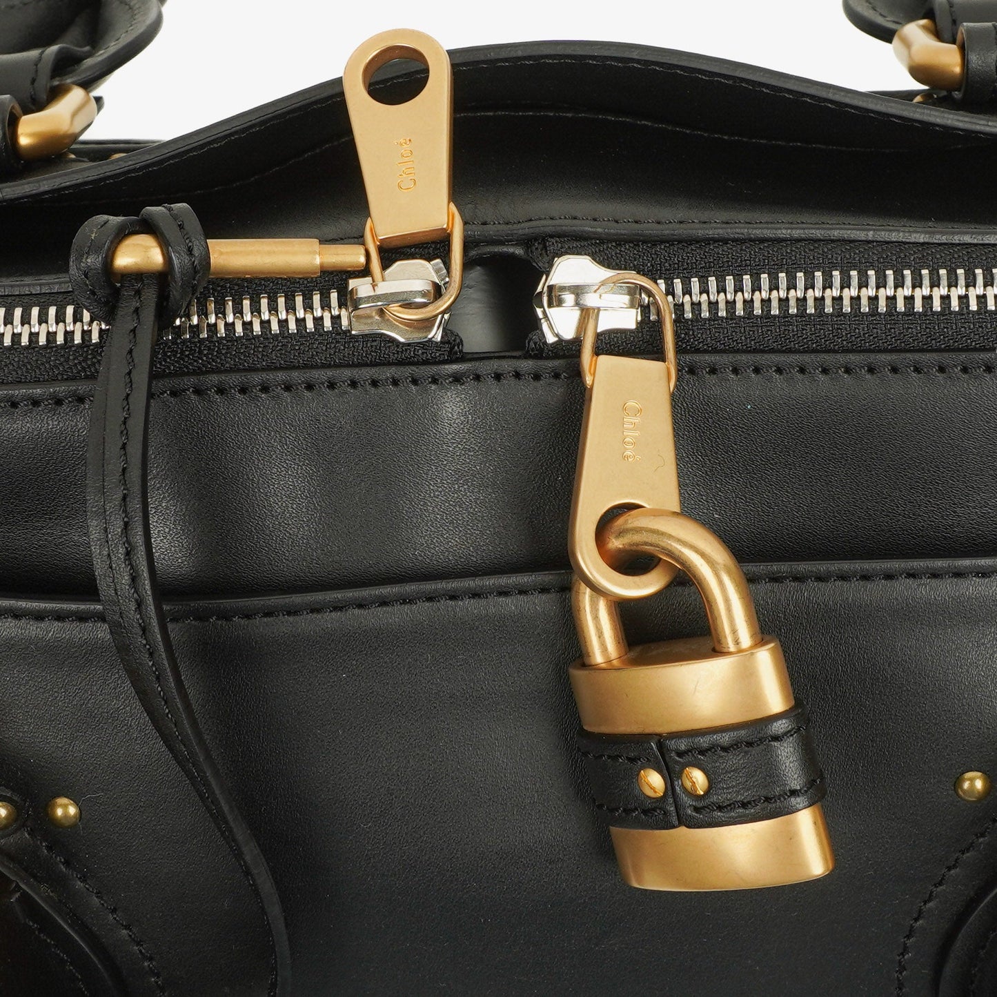 Chloe Paddington Satchel Bag in Schwarz