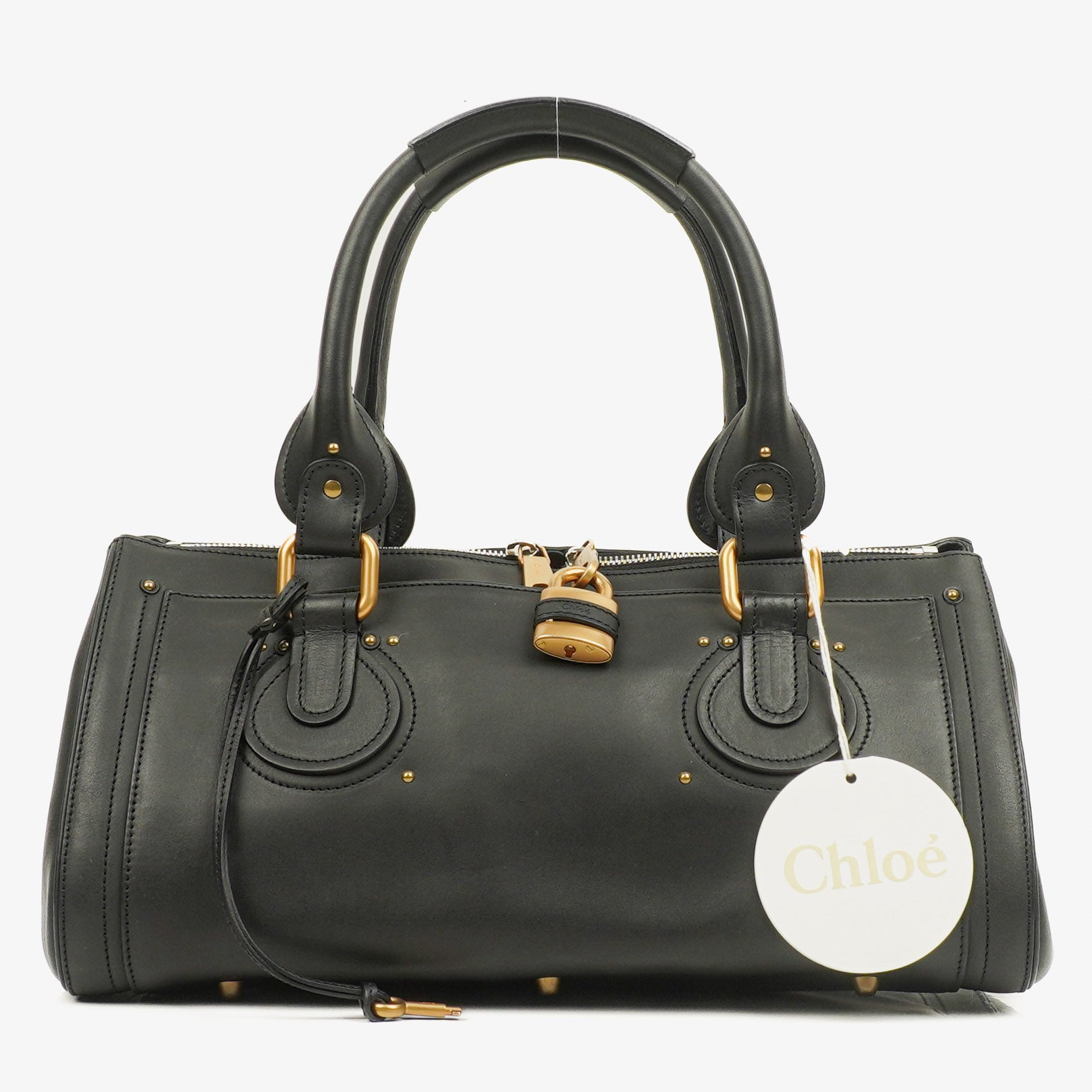 Chloe Paddington Satchel Bag in Schwarz