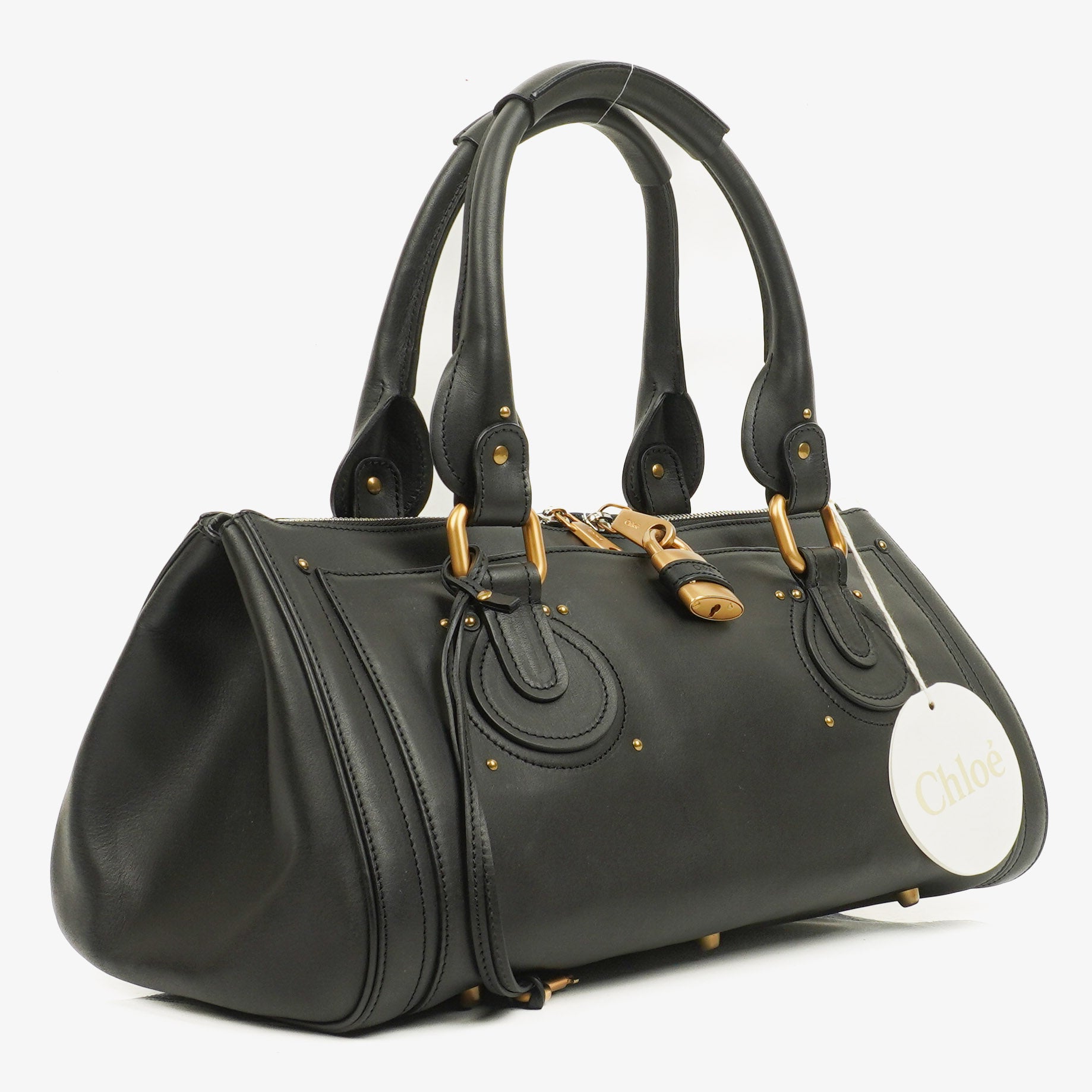 Chloe Paddington Satchel Bag in Schwarz