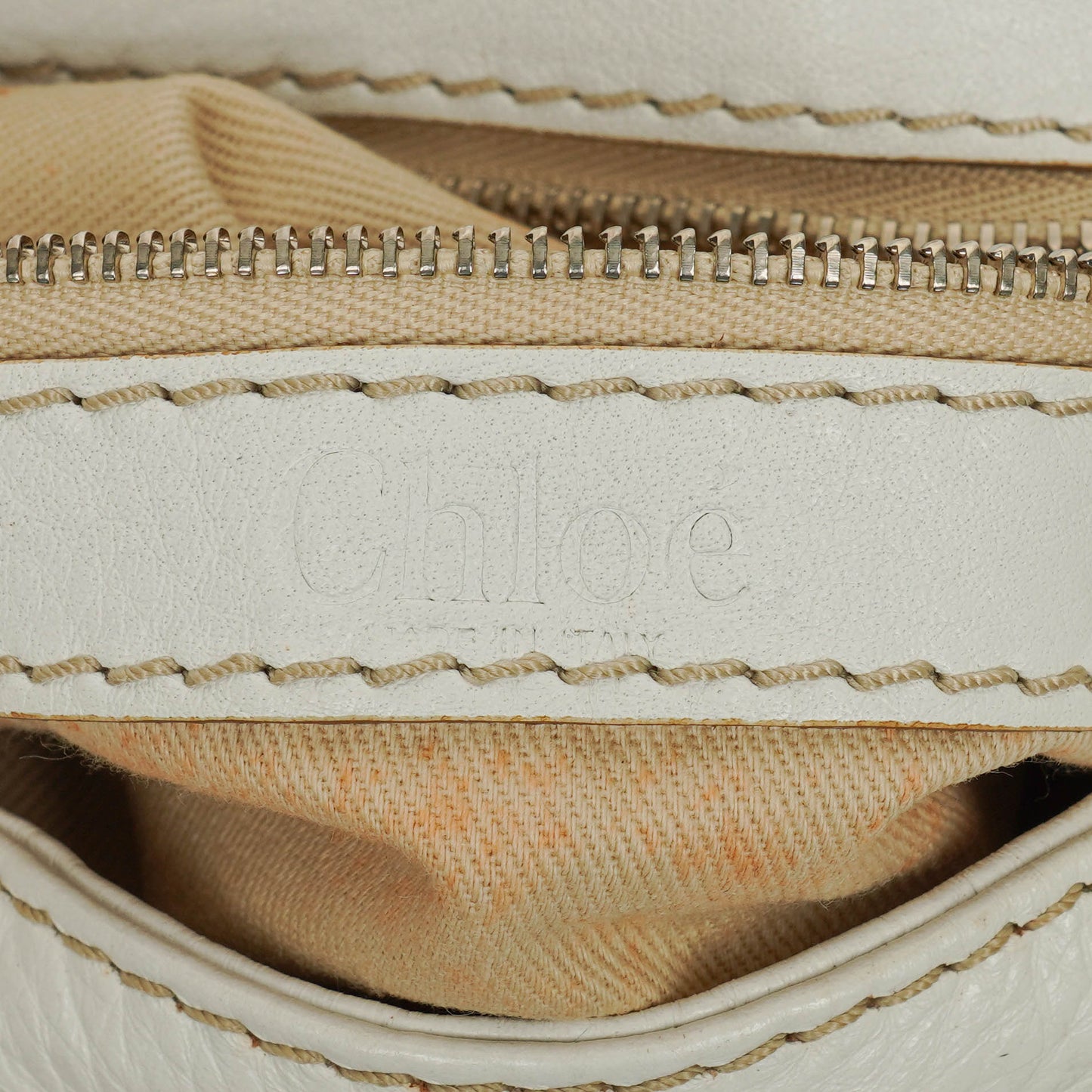 Chloe Paddington weiße Satchel-Tasche