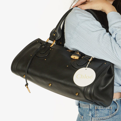 Chloe Paddington Satchel Bag in Schwarz
