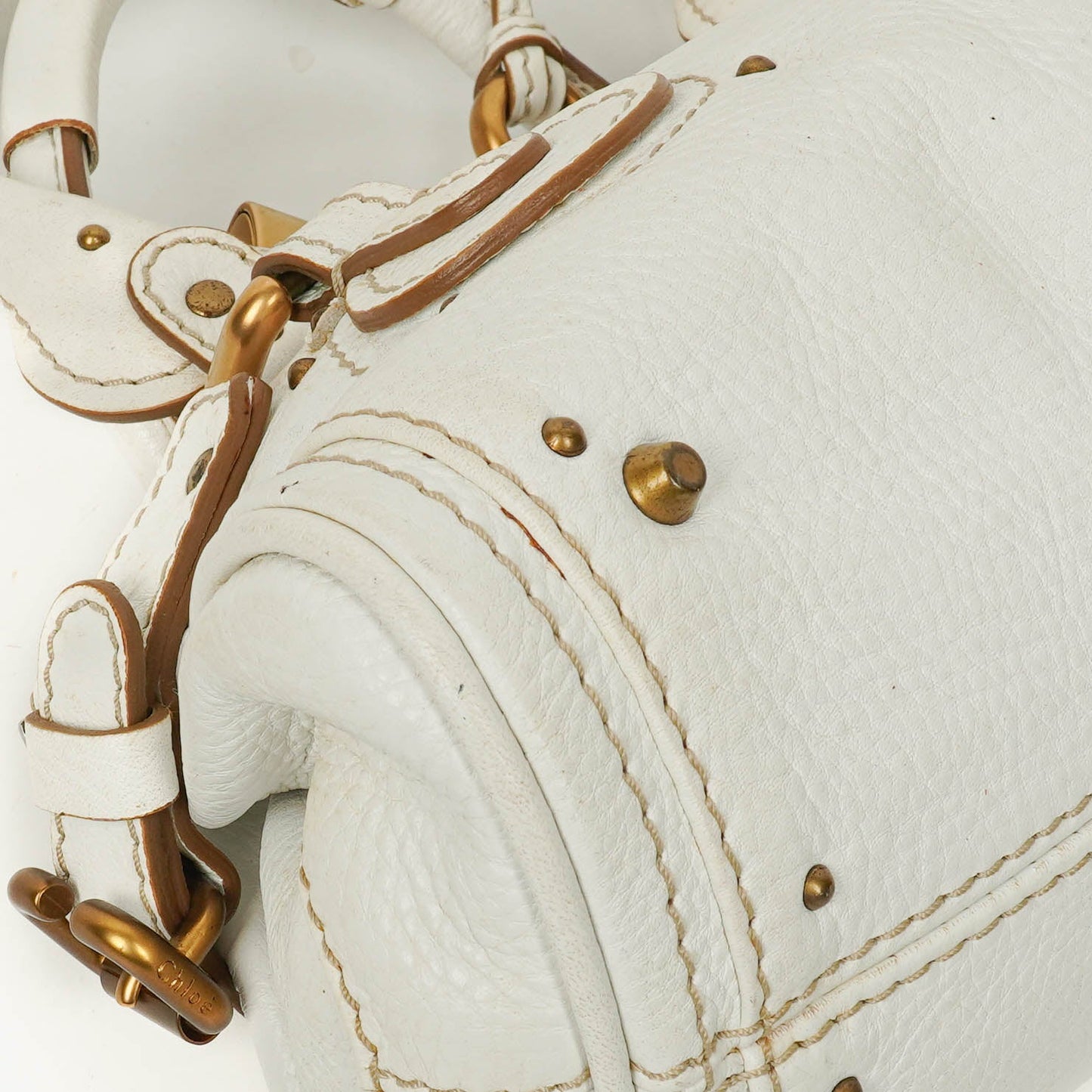 Chloe Paddington weiße Satchel-Tasche