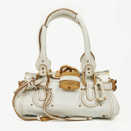Chloe Paddington weiße Satchel-Tasche