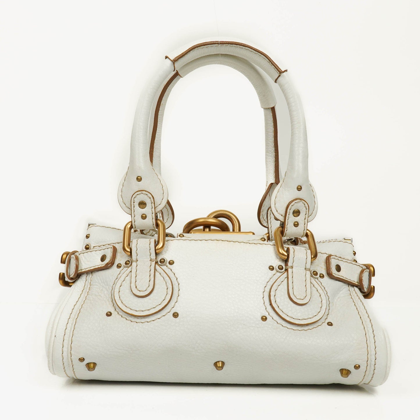 Chloe Paddington weiße Satchel-Tasche