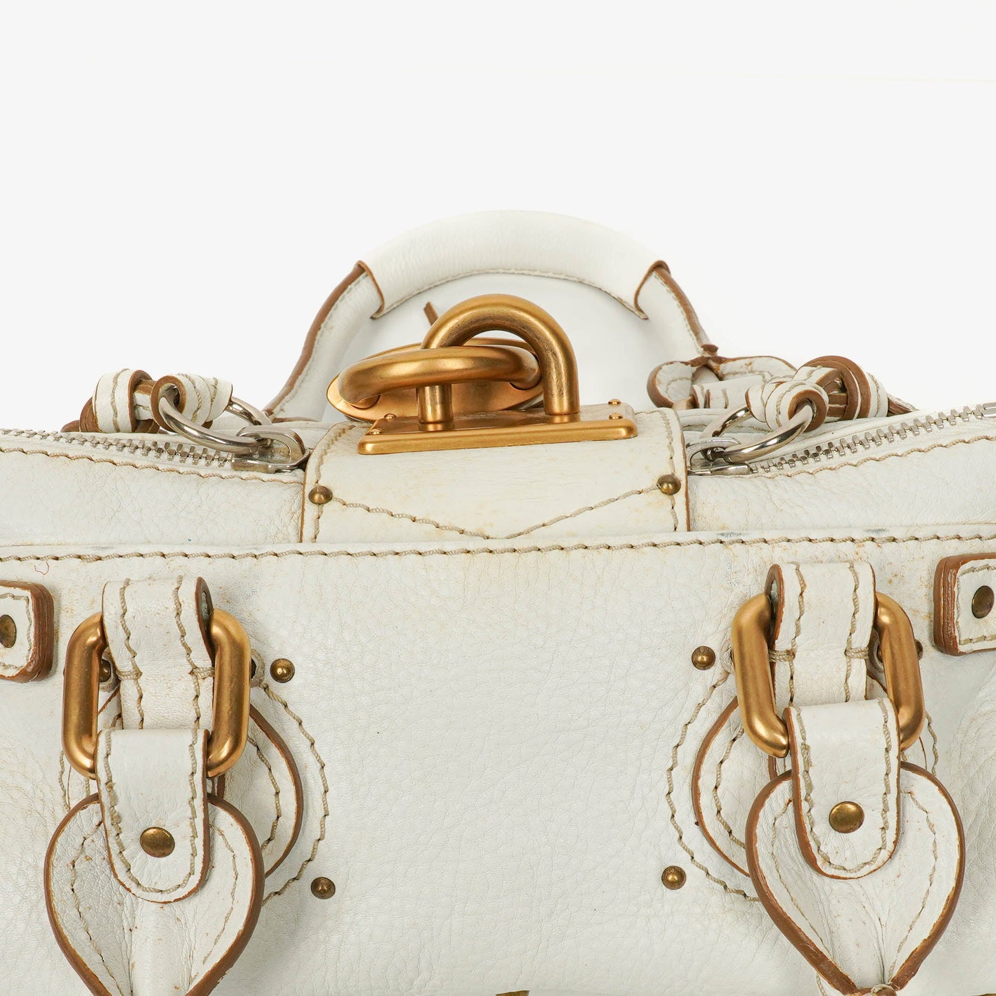 Chloe Paddington weiße Satchel-Tasche