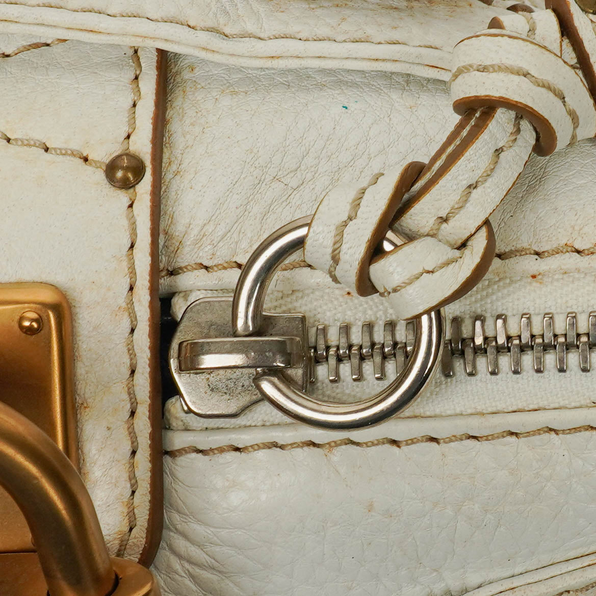 Chloe Paddington weiße Satchel-Tasche