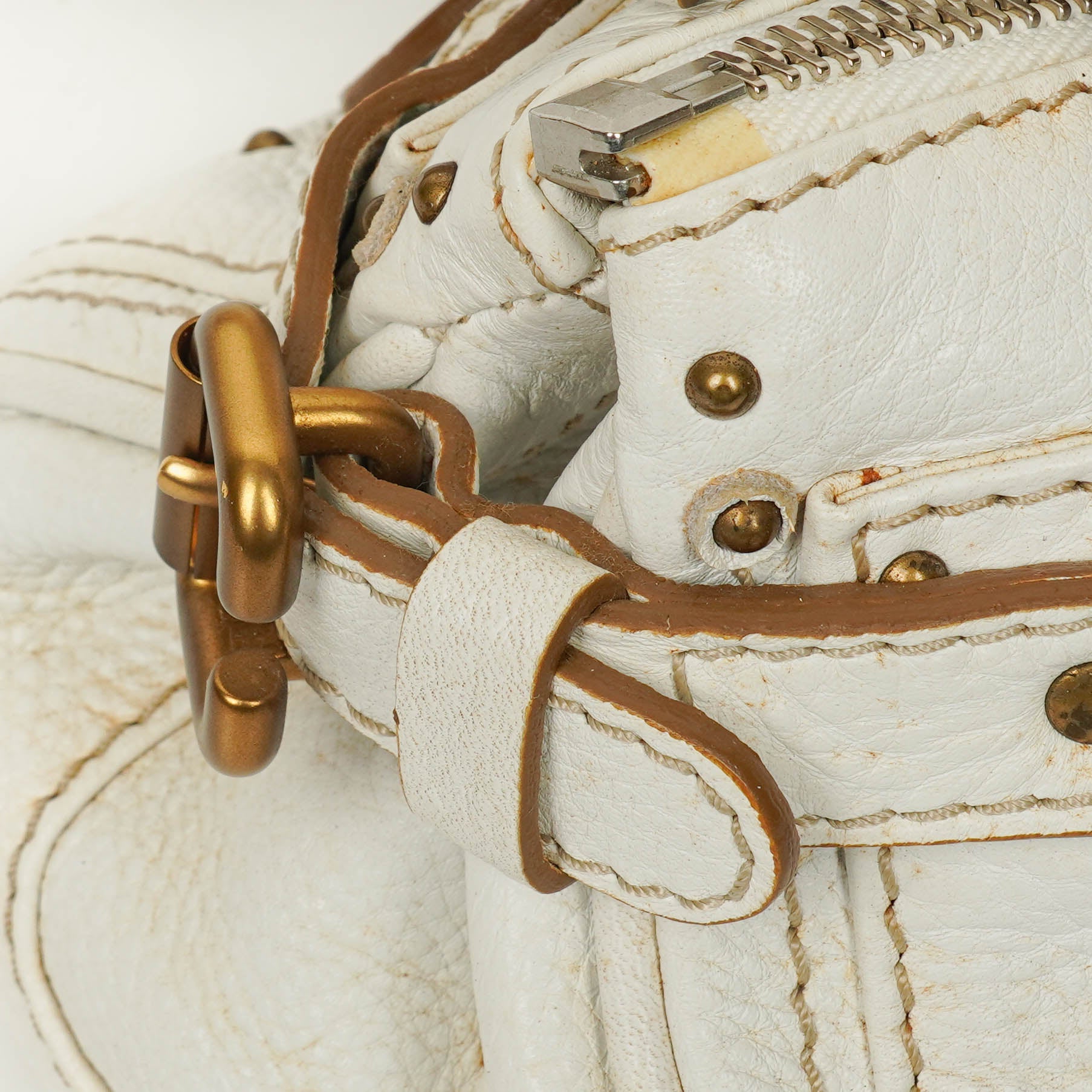 Chloe Paddington weiße Satchel-Tasche