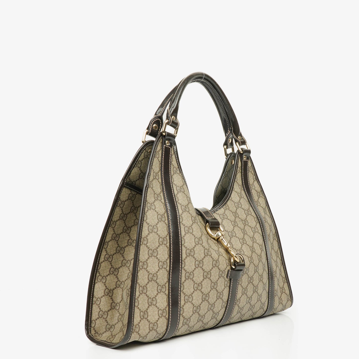 Gucci Bardot Joy Schultertasche aus Supreme GG Canvas