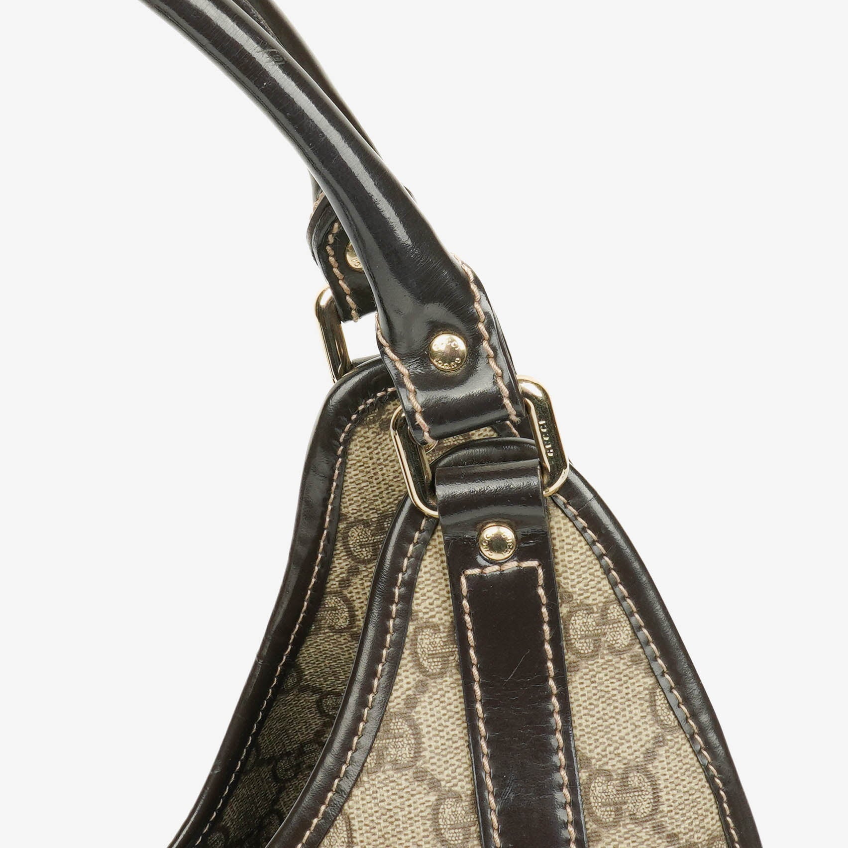 Gucci Bardot Joy Schultertasche aus Supreme GG Canvas