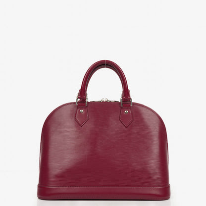 Louis Vuitton Alma PM Handtasche aus fuchsiafarbenem Epi Leder