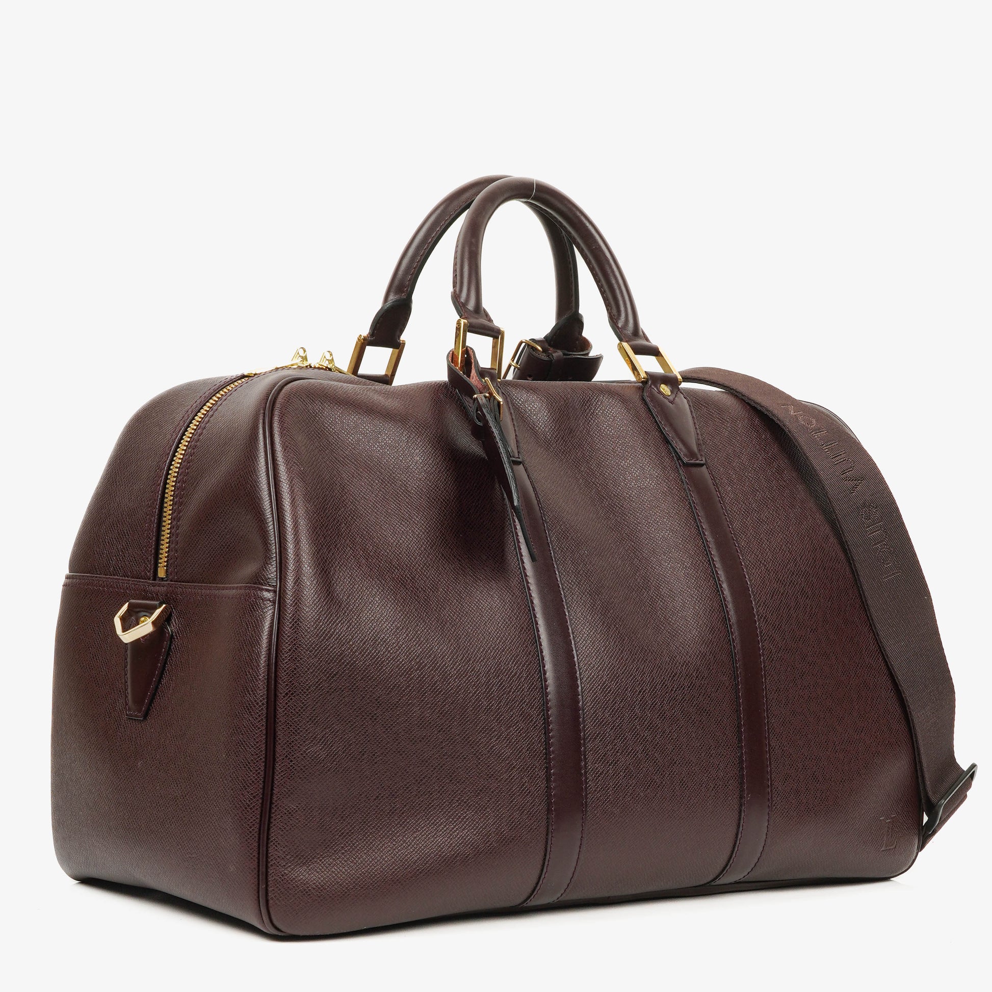 Louis Vuitton Kendall Burgundy Taiga Leder-Tasche