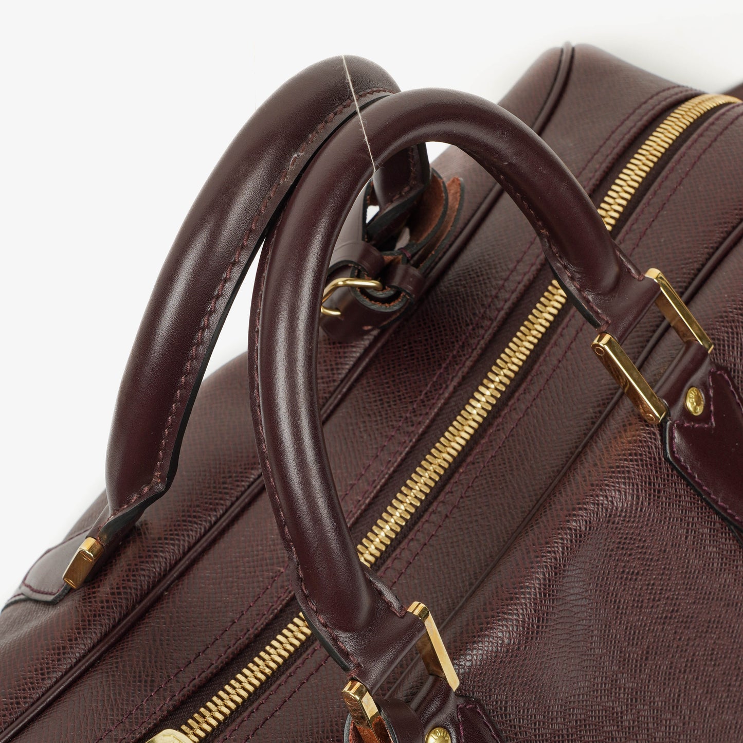 Louis Vuitton Kendall Burgundy Taiga Leder-Tasche