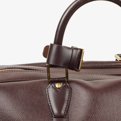 Louis Vuitton Kendall Burgundy Taiga Leder-Tasche