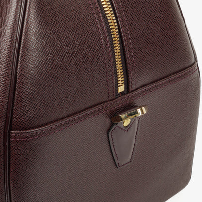 Louis Vuitton Kendall Burgundy Taiga Leder-Tasche