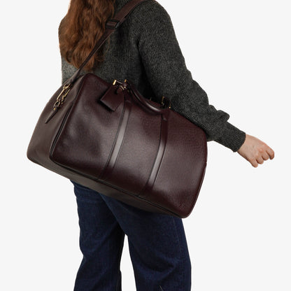 Louis Vuitton Kendall Burgundy Taiga Leder-Tasche