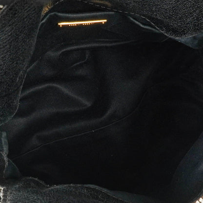 Miu Miu Vitello Black Bow Satchel Bag
