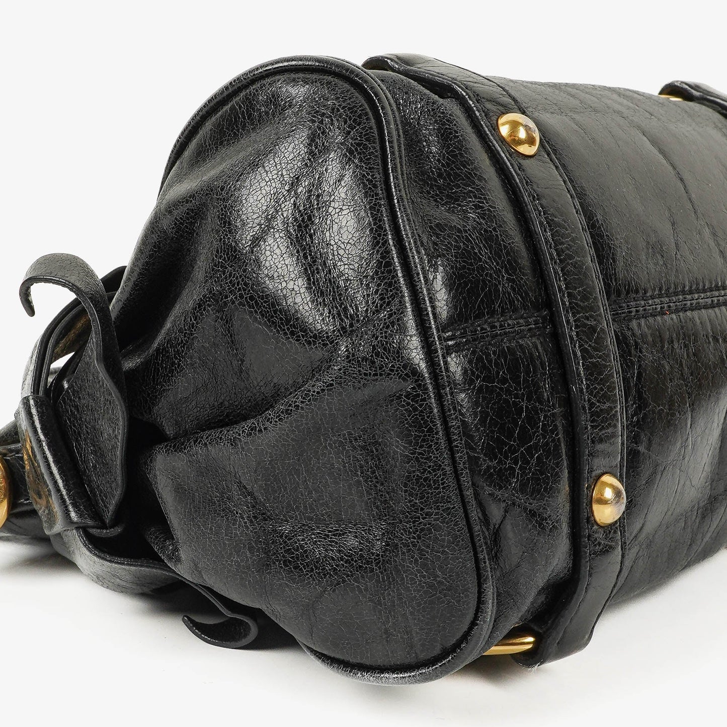Miu Miu Vitello Black Bow Satchel Bag