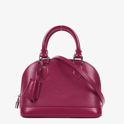 Louis Vuitton Alma BB EPI Fuchsia Leder-Handtasche