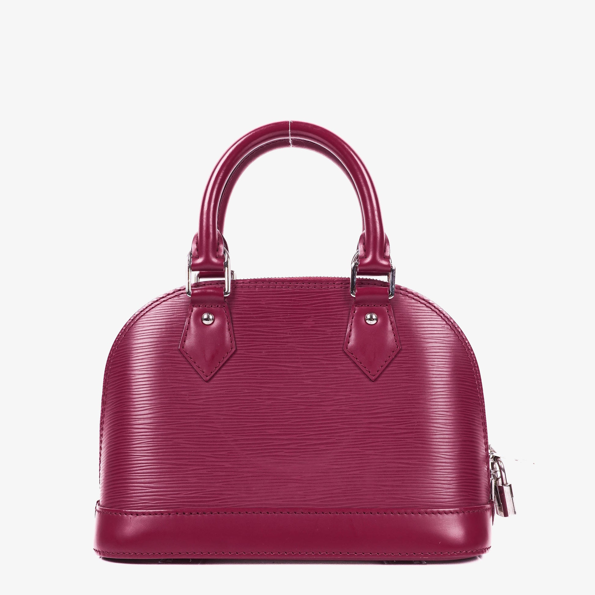 Louis Vuitton Alma BB EPI Fuchsia Leder-Handtasche