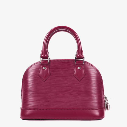 Louis Vuitton Alma BB EPI Fuchsia Leder-Handtasche