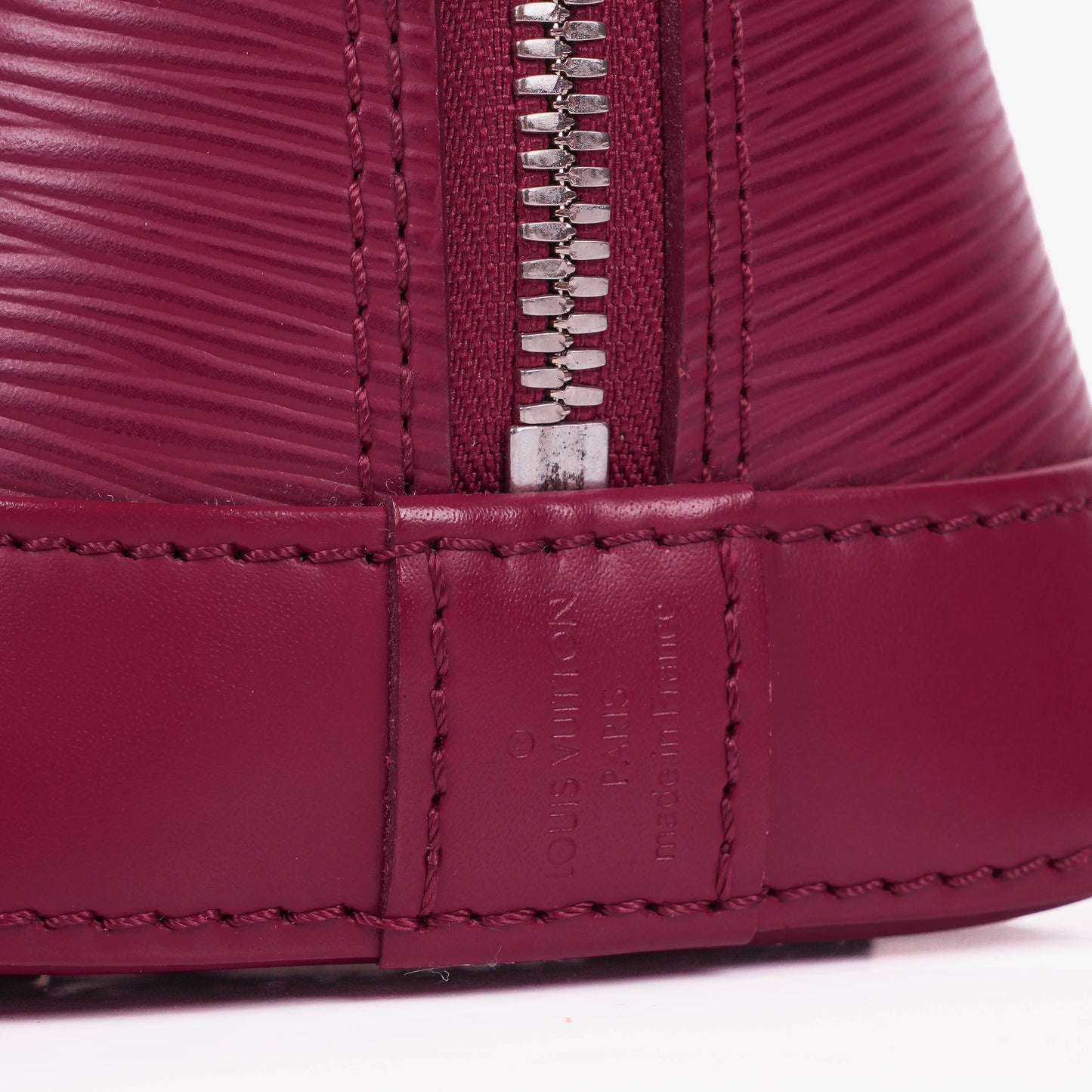Louis Vuitton Alma BB EPI Fuchsia Leder-Handtasche