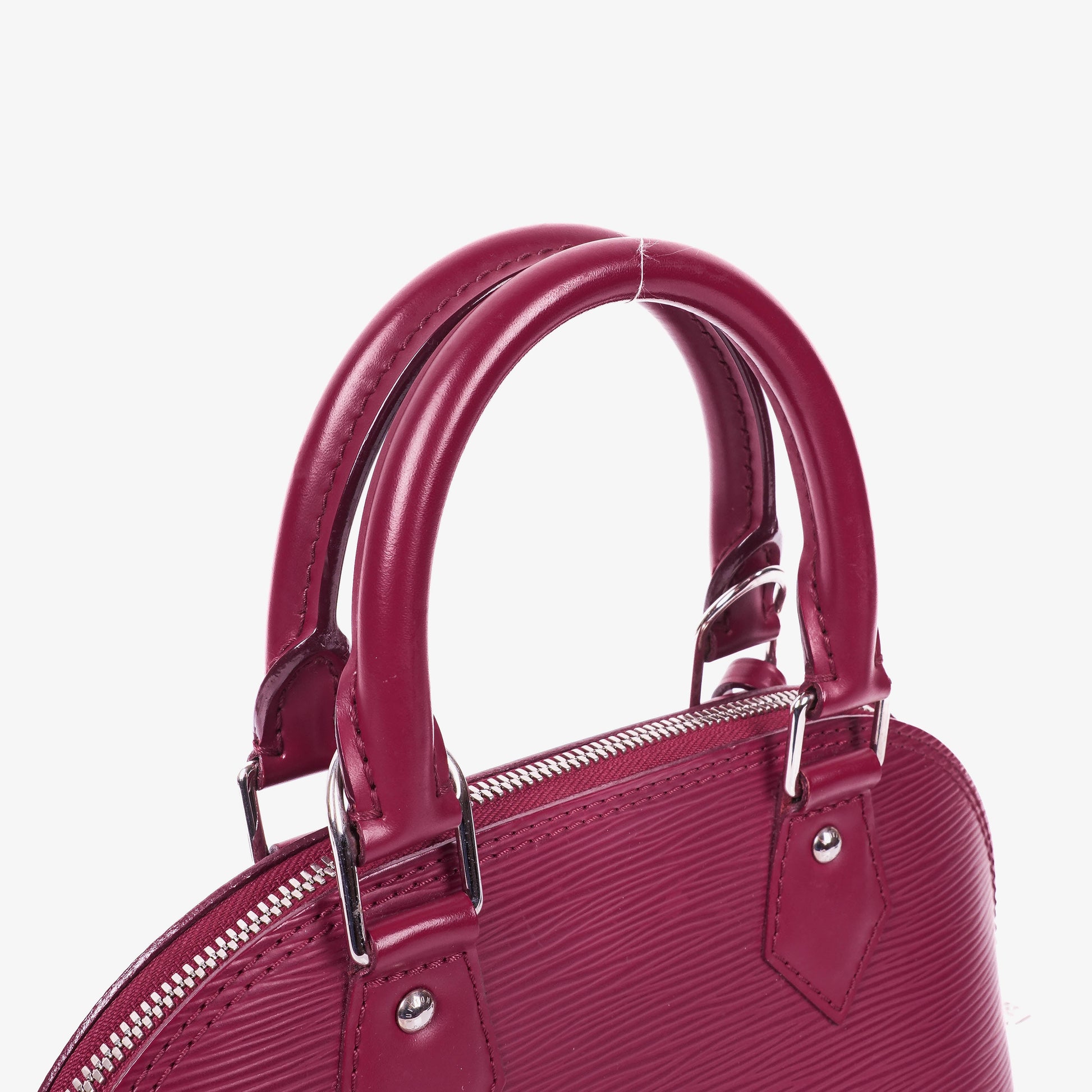 Louis Vuitton Alma BB EPI Fuchsia Leder-Handtasche