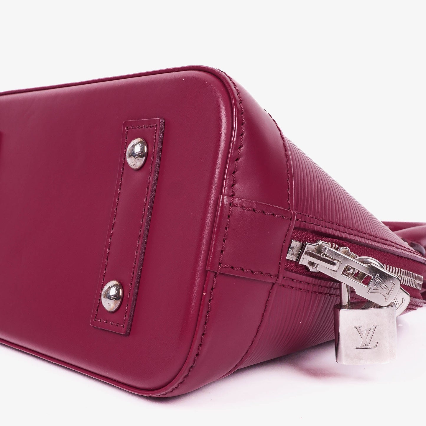 Louis Vuitton Alma BB EPI Fuchsia Leder-Handtasche