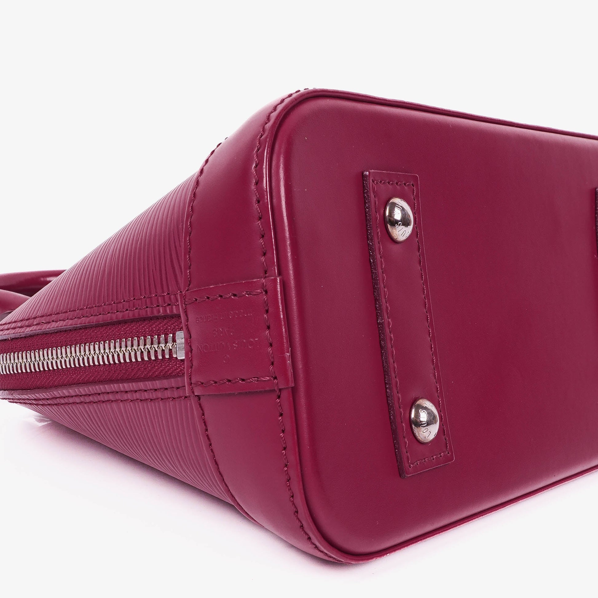 Louis Vuitton Alma BB EPI Fuchsia Leder-Handtasche