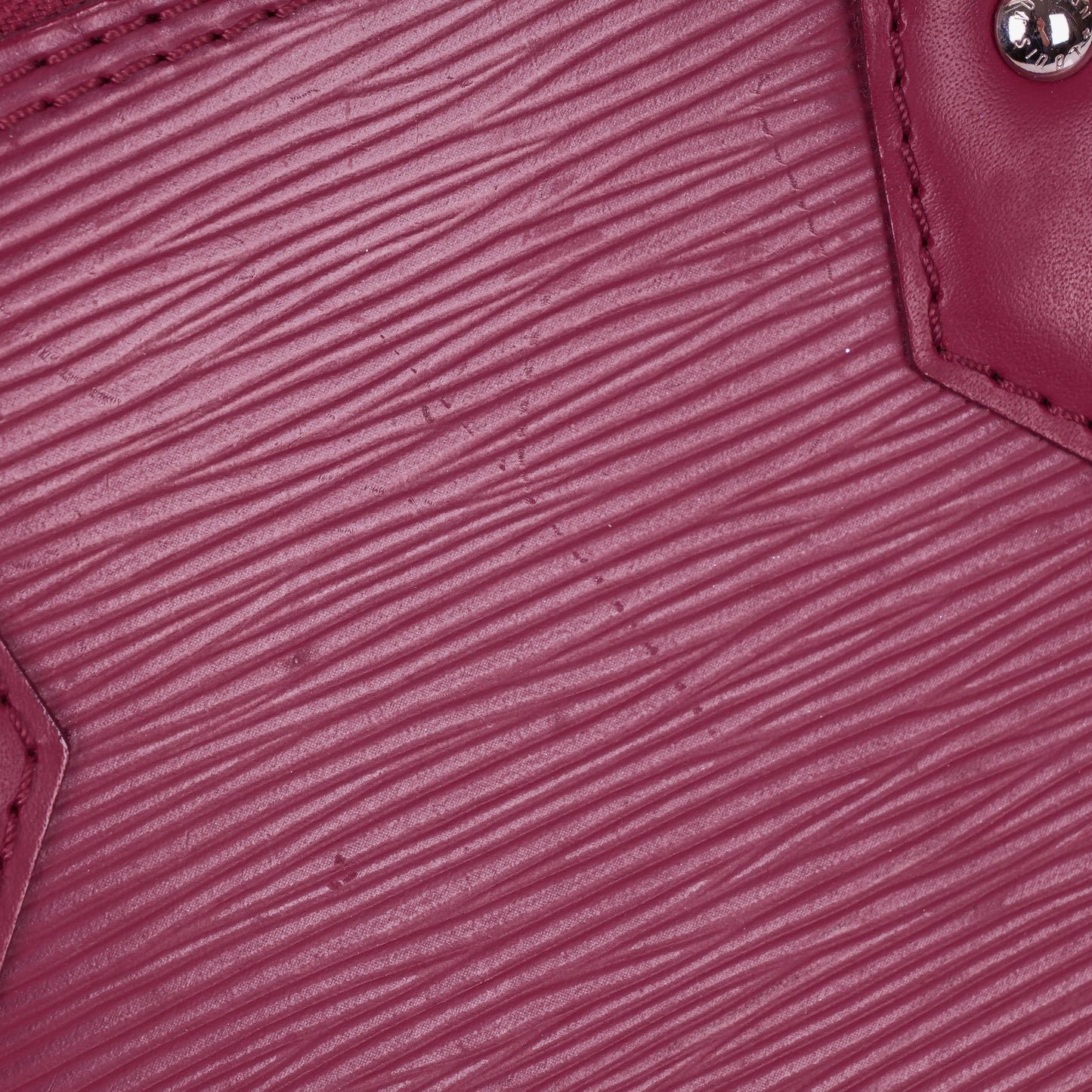Louis Vuitton Alma BB EPI Fuchsia Leder-Handtasche