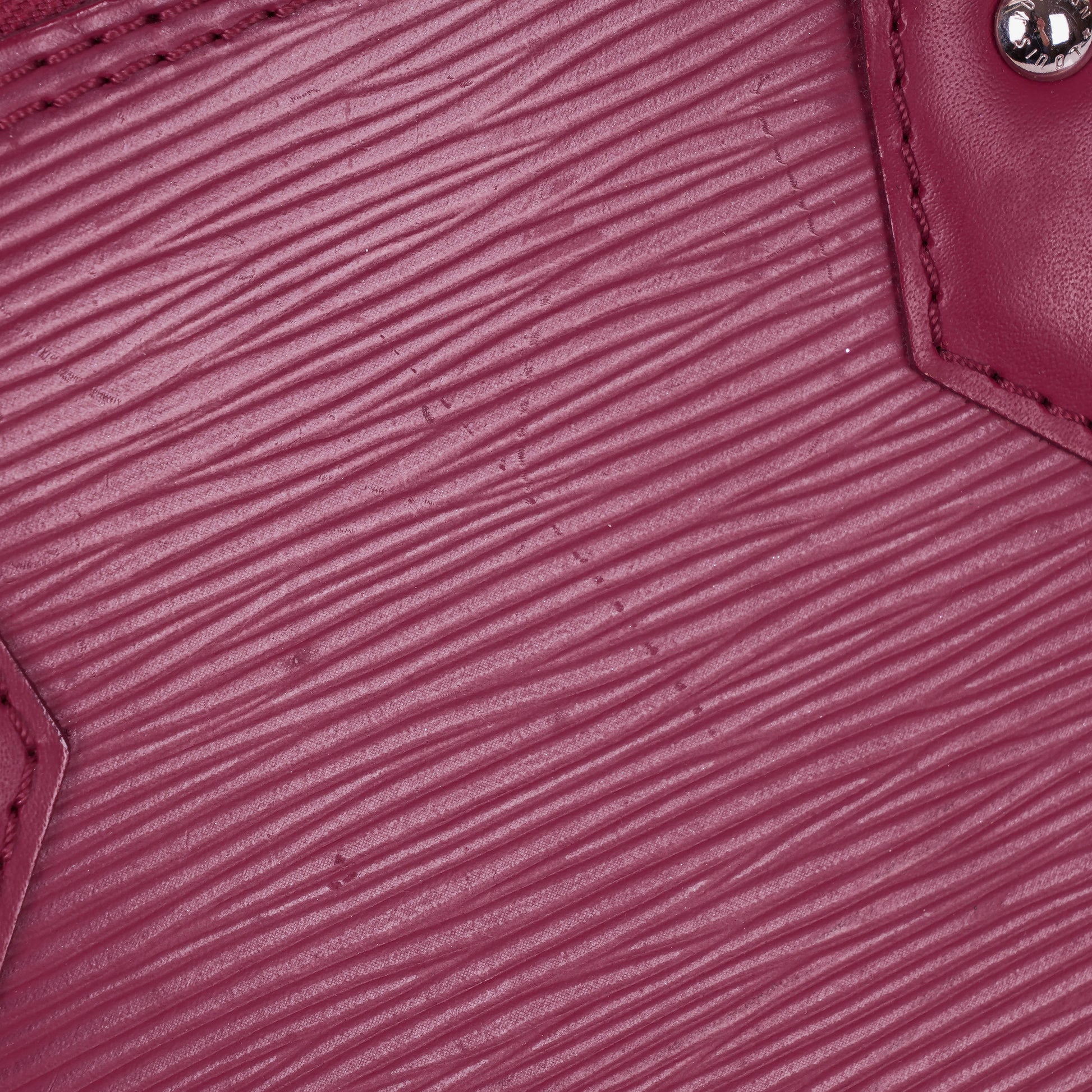 Louis Vuitton Alma BB EPI Fuchsia Leder-Handtasche