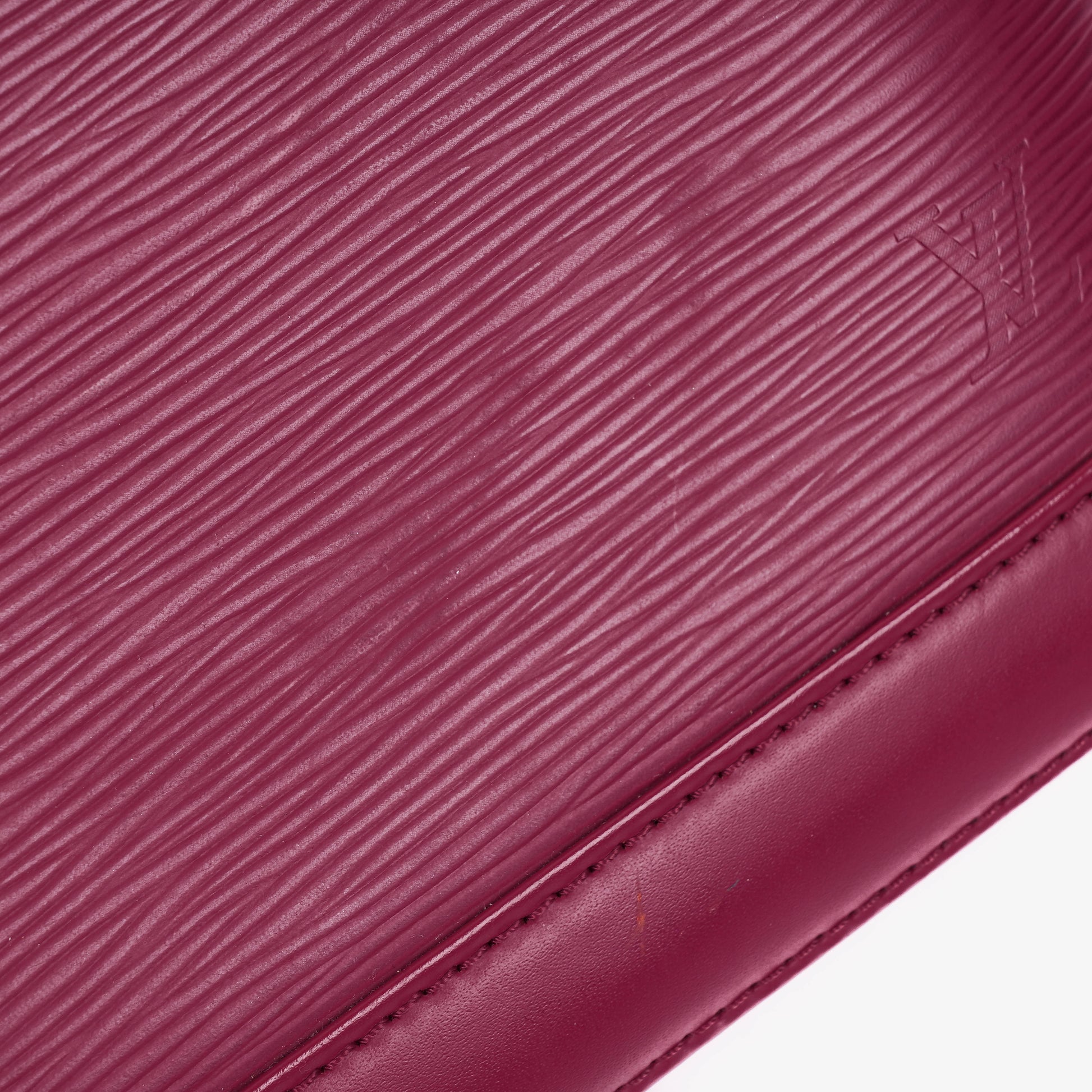 Louis Vuitton Alma BB EPI Fuchsia Leder-Handtasche