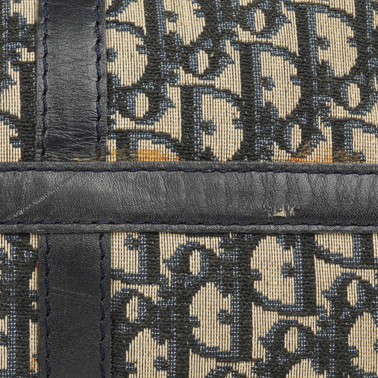 Christian Dior Trotter 40 Vintage Boston Tasche in Beige/Navy