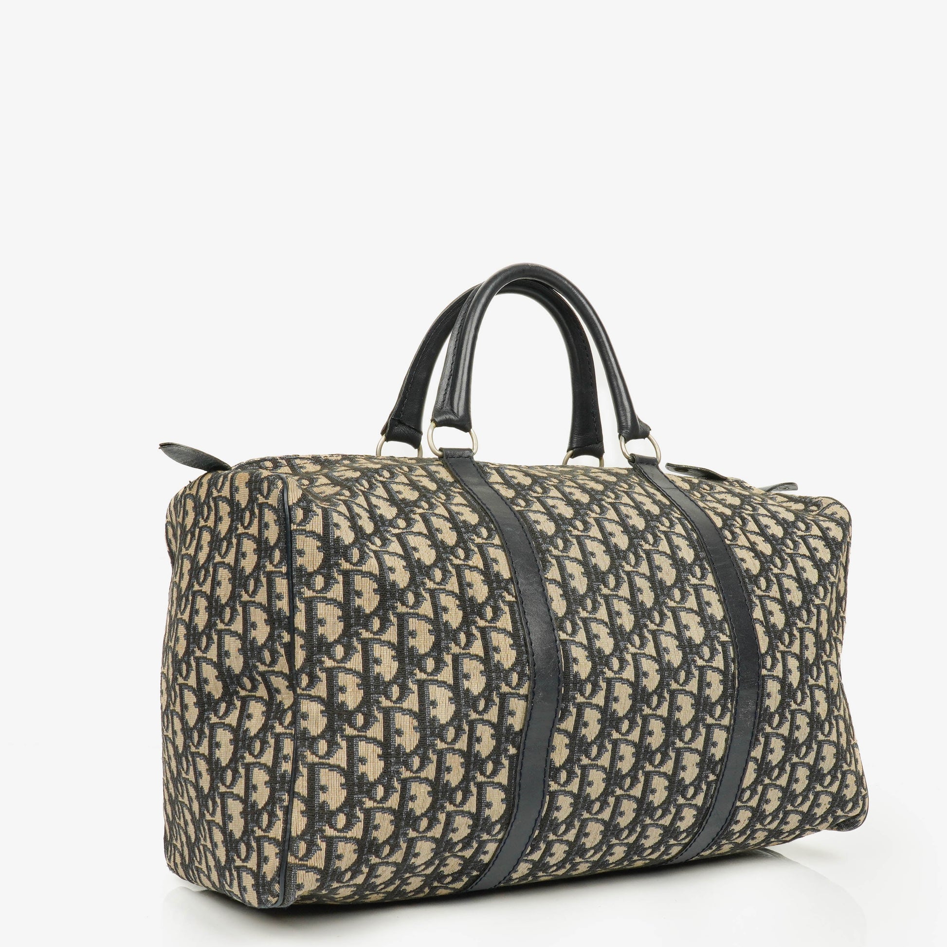 Christian Dior Trotter 40 Vintage Boston Tasche in Beige/Navy